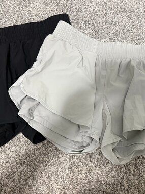 Womens High Waist Running Shorts Quick Dry Shorts with pockets